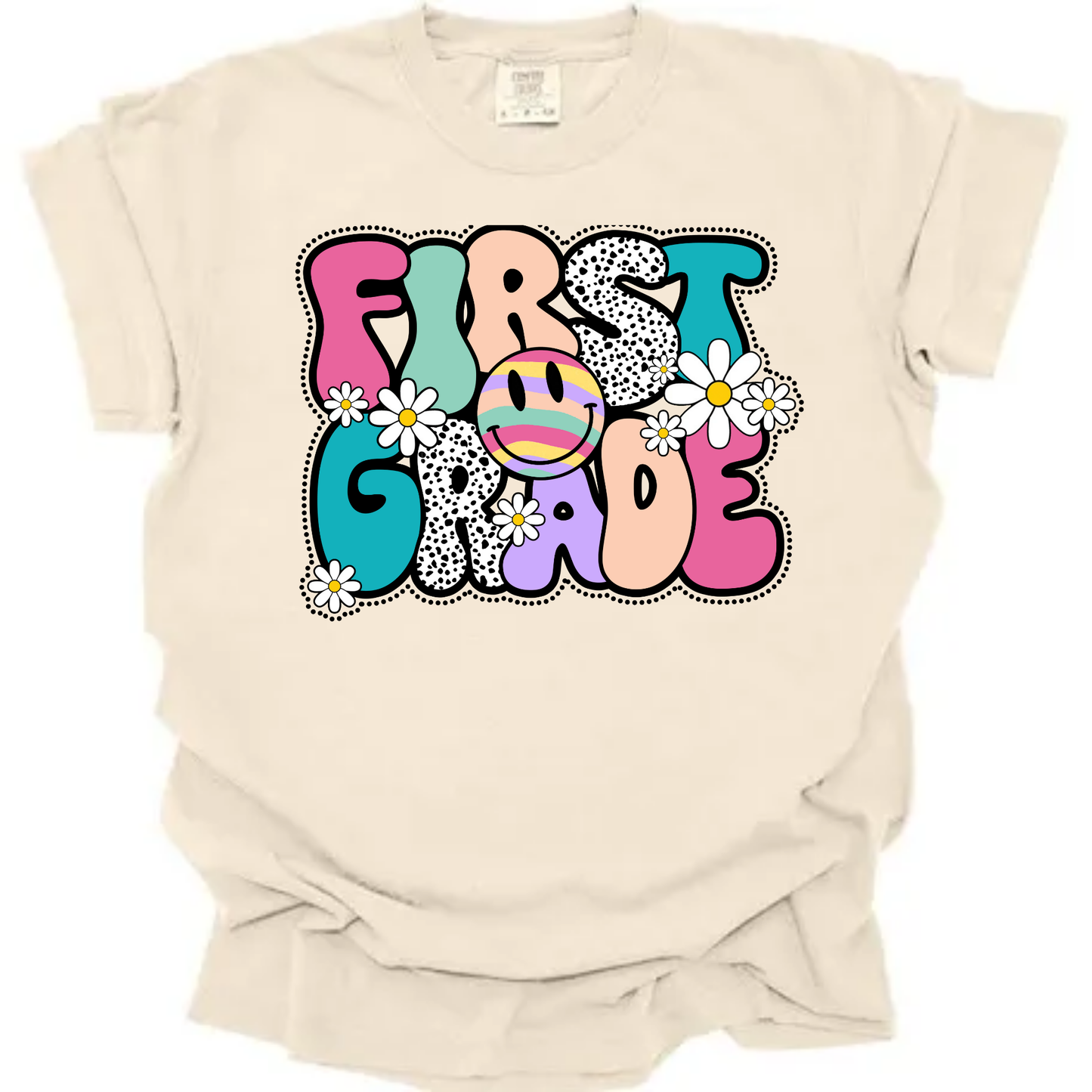 Groovy Grade Level Teacher Tee (Grades Kโ3)
