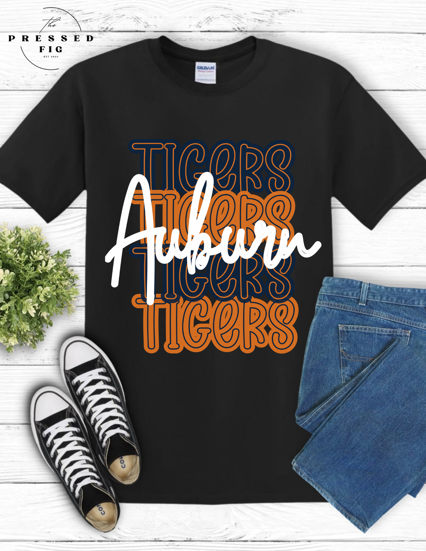 Auburn Tigers Stacked Tee (Copy)