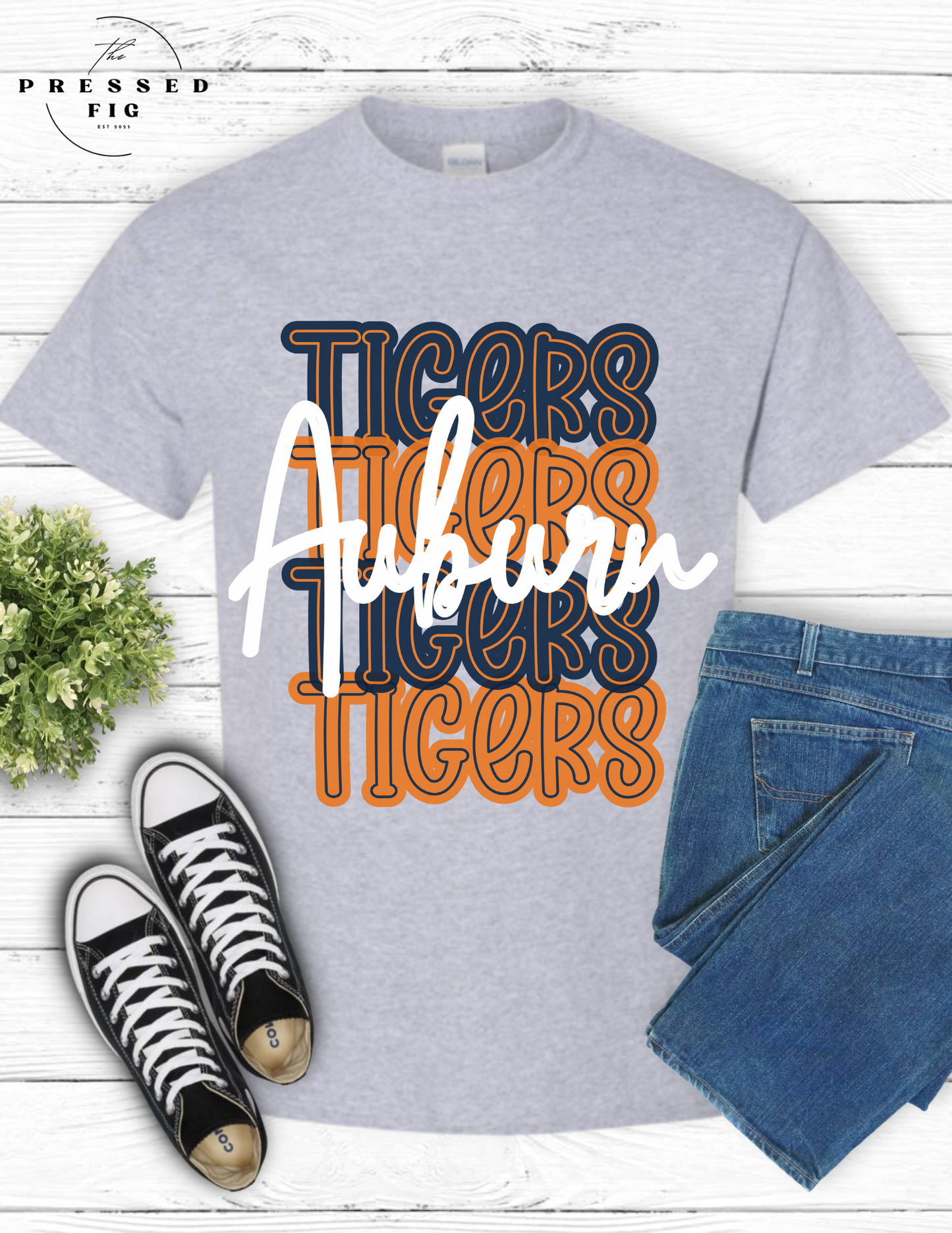 Auburn Tigers Stacked Tee (Copy)