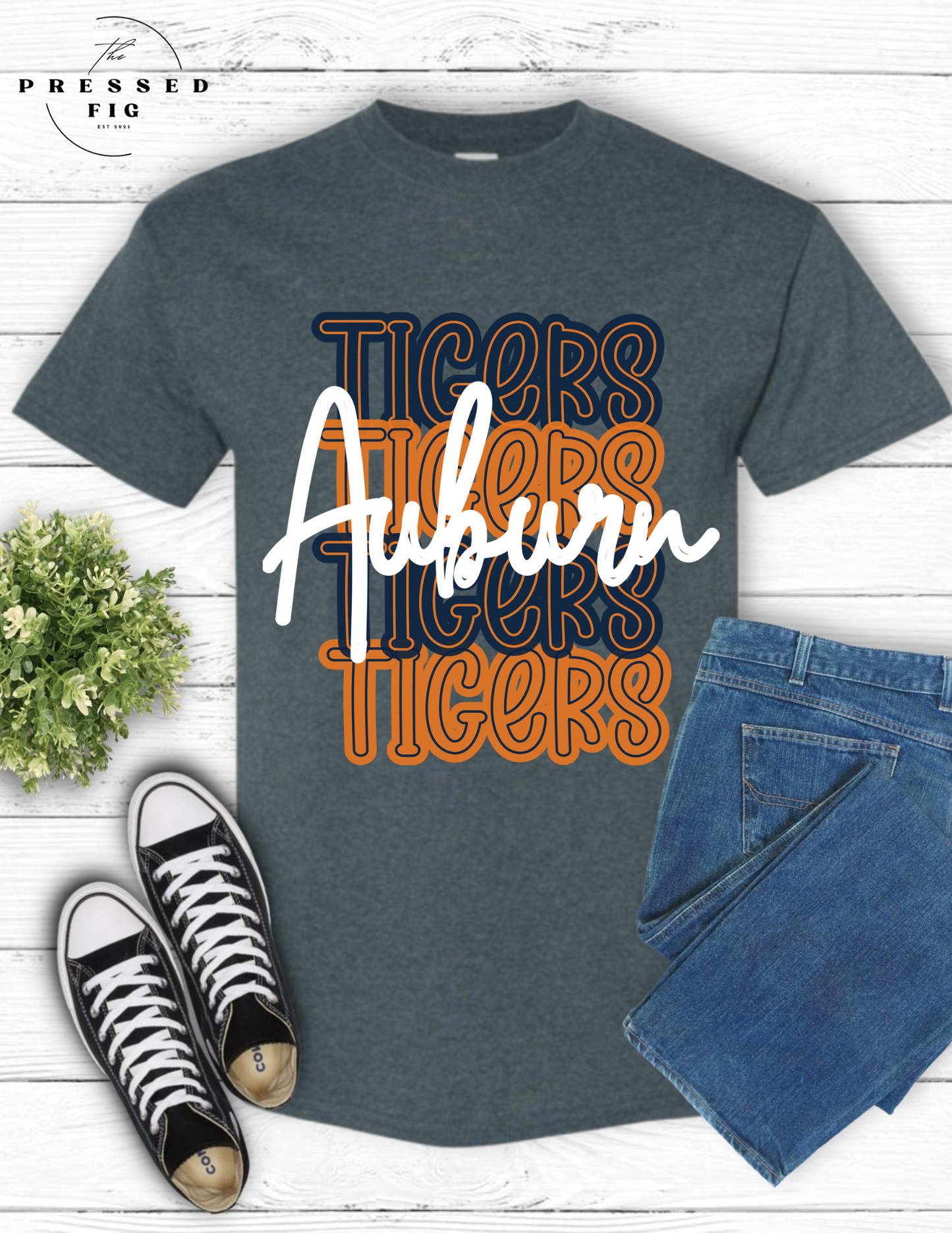 Auburn Tigers Stacked Tee (Copy)