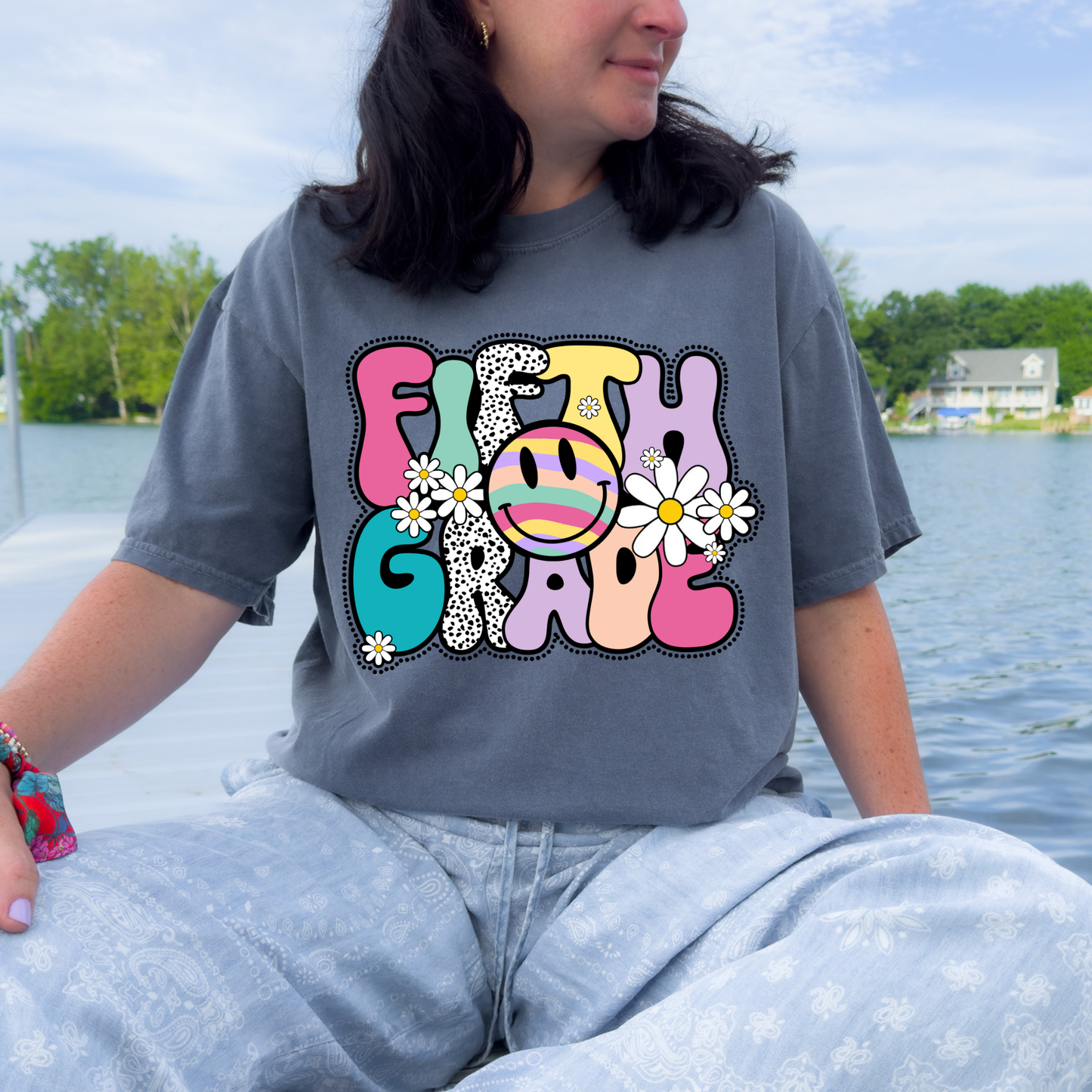 Groovy Grade Level Teacher Tee (Grades 4β7)