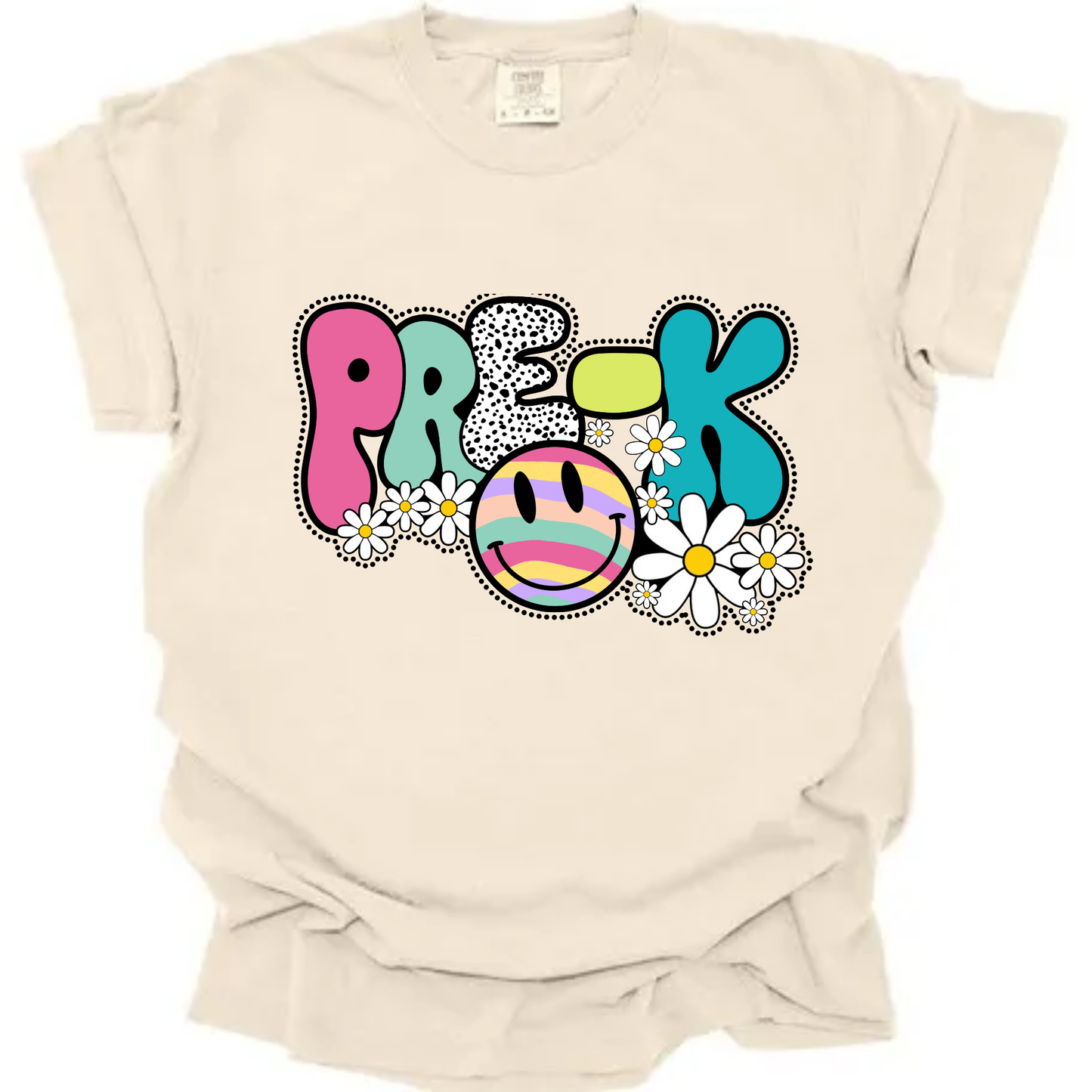Groovy Pre-K + Preschool Teacher Tee