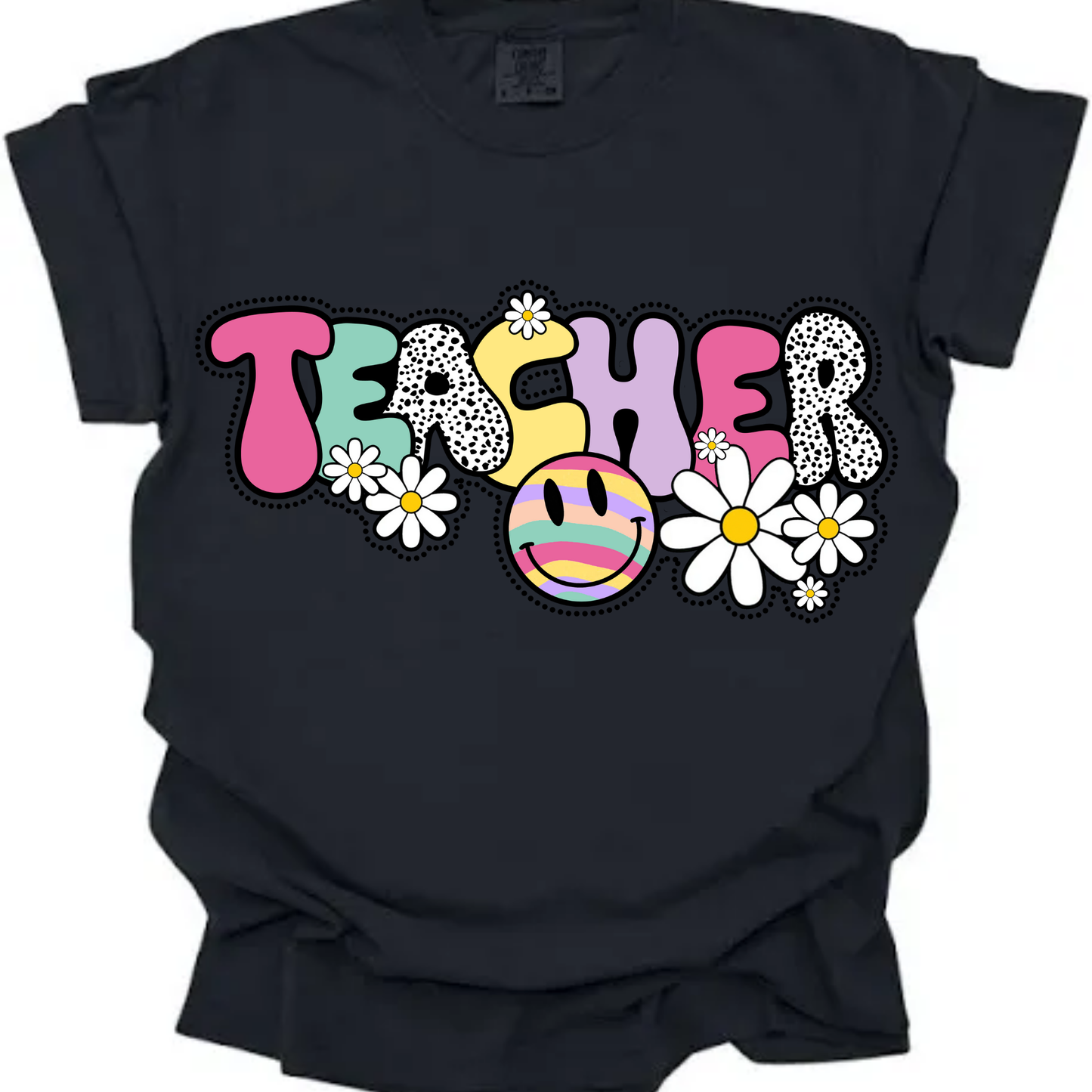 Groovy “Teacher” Graphic Tee
