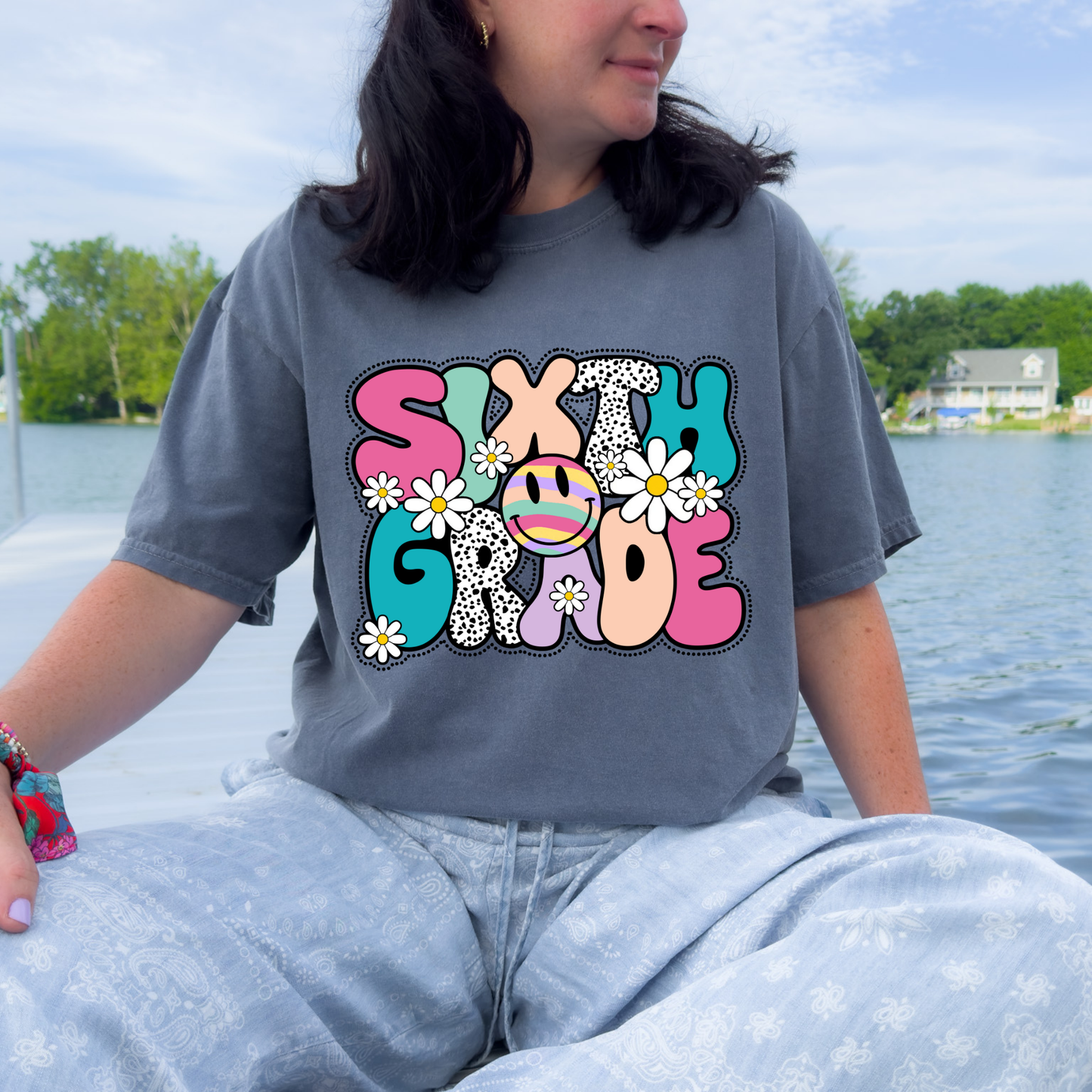 Groovy Grade Level Teacher Tee (Grades 4β7)