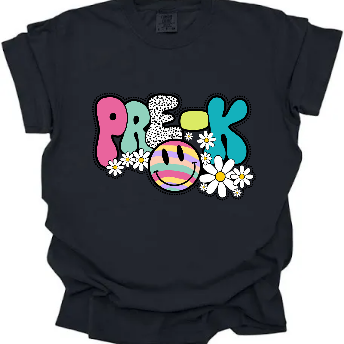 Groovy Pre-K + Preschool Teacher Tee