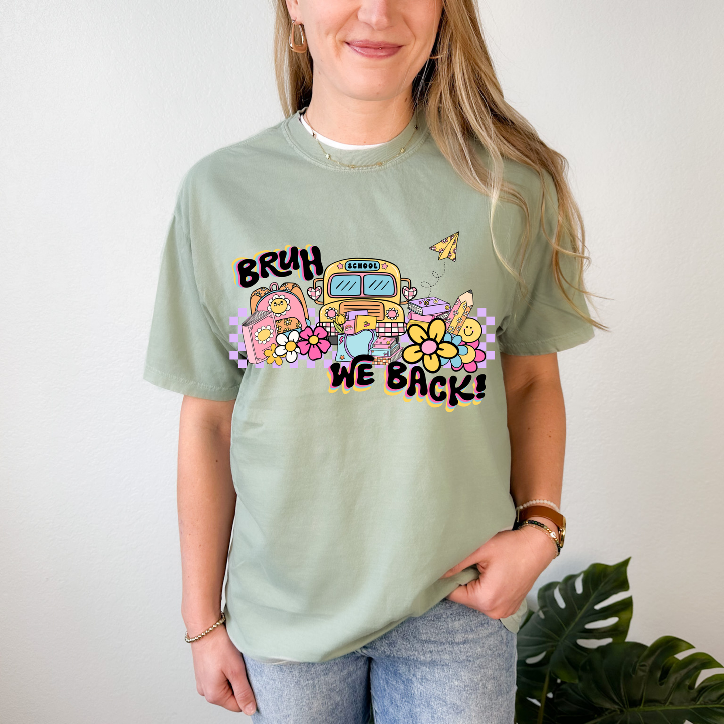 “BRUH, We Back!” Groovy Back to School Teacher Tee
