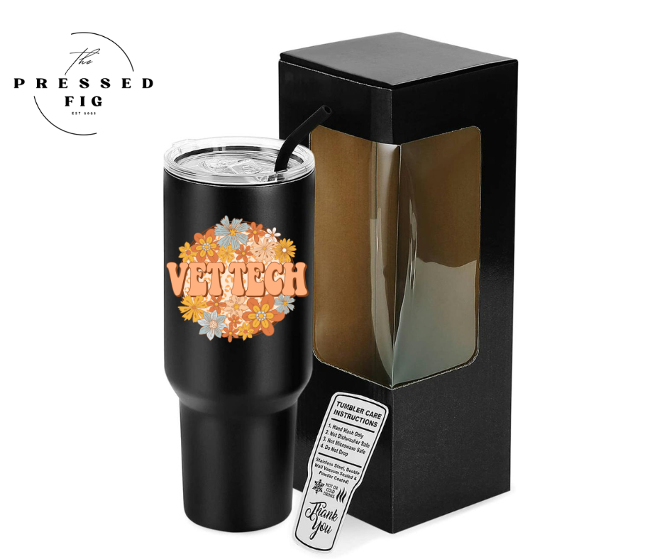 Vet Life Tumblers | 30 oz & 40 oz Stainless Steel Cups w/ Lid & Straw