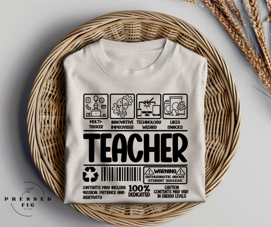 Barcode Teacher Tee