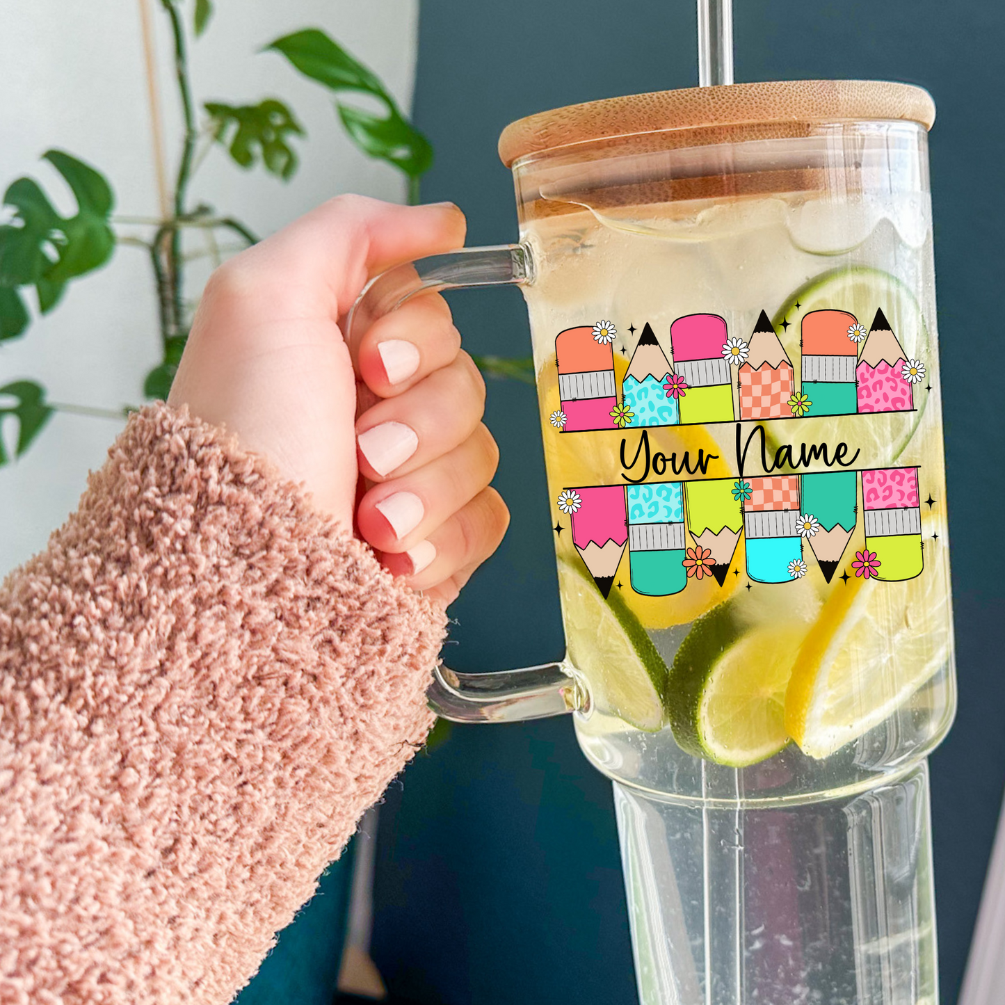 Teacher Glass 40 oz Tumbler - Personalized & Fun Styles
