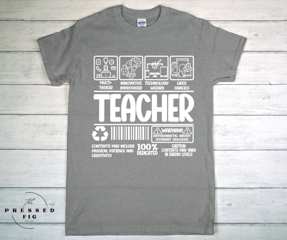 Barcode Teacher Tee