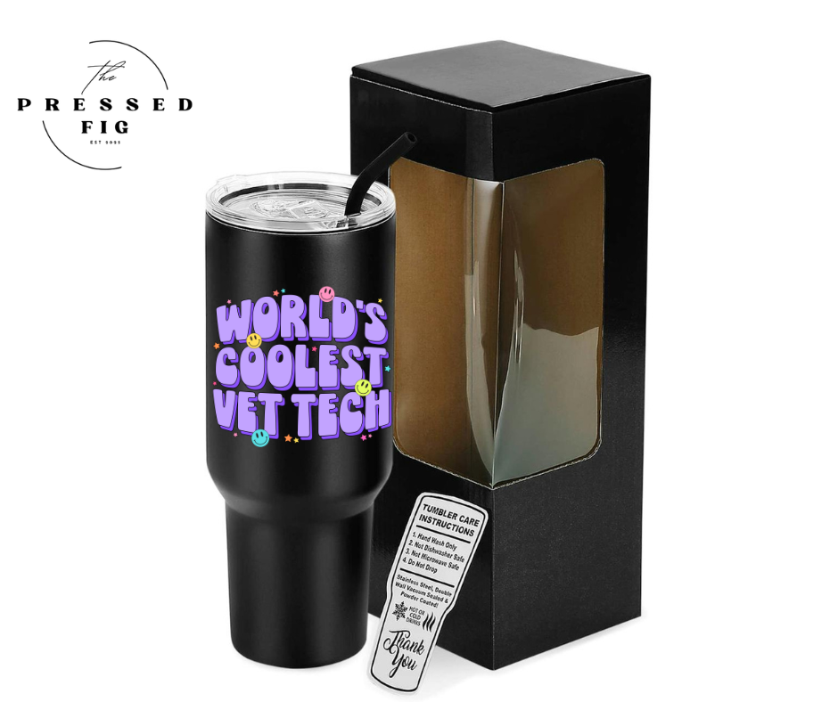 Vet Life Tumblers | 30 oz & 40 oz Stainless Steel Cups w/ Lid & Straw