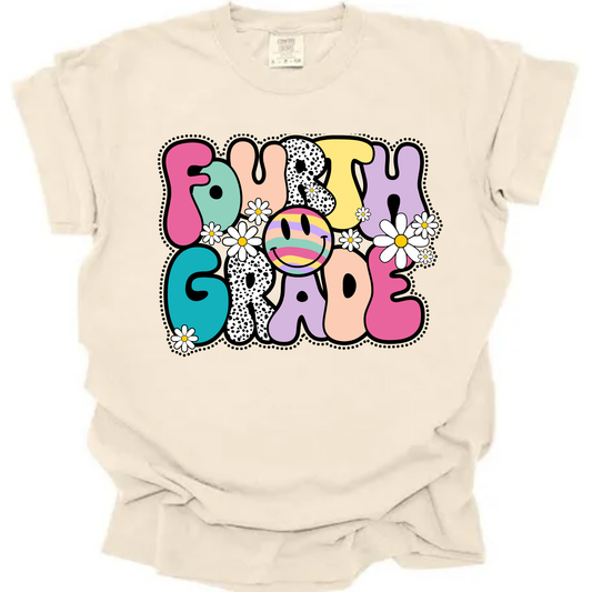 Groovy Grade Level Teacher Tee (Grades 4–7)