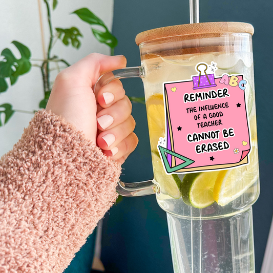 Teacher Glass 40 oz Tumbler - Personalized & Fun Styles