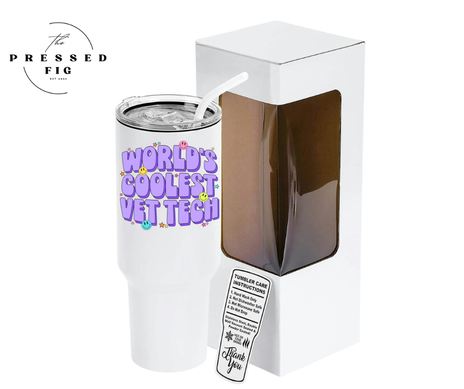 Vet Life Tumblers | 30 oz & 40 oz Stainless Steel Cups w/ Lid & Straw