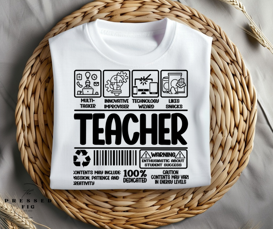 Barcode Teacher Tee
