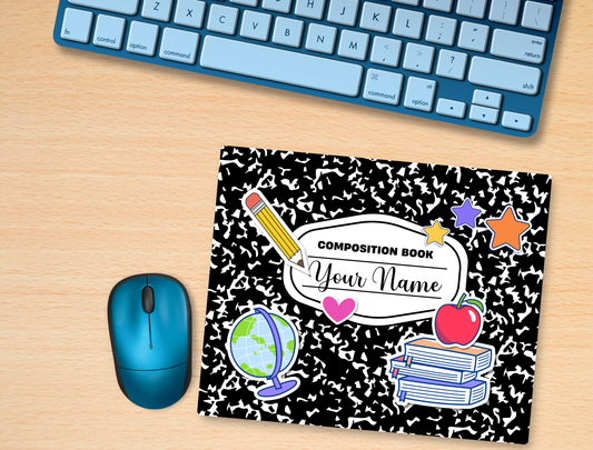 Custom Teacher Mousepad – Personalized Name Mouse Pad for Desk or Classroom